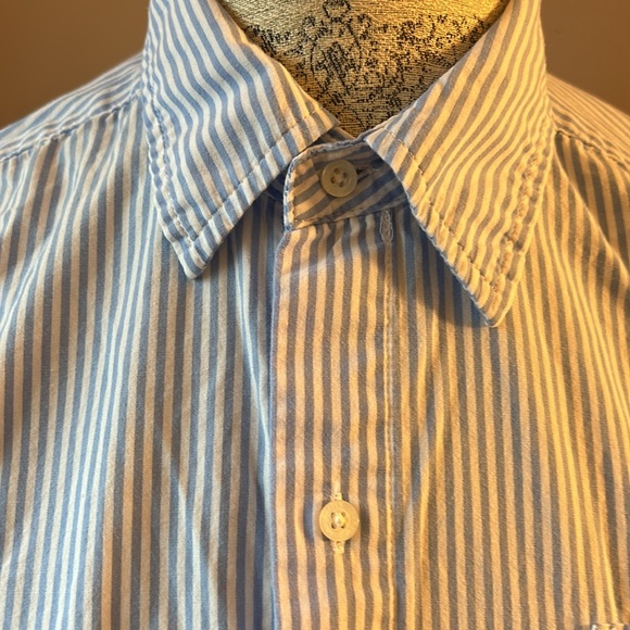 Women’s pin stripped blue pajamas Ralph Lauren size medium - Picture 3 of 6